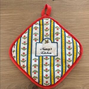 Vintage Nancy Dopamine Decor Colorful Striped Pot Holder